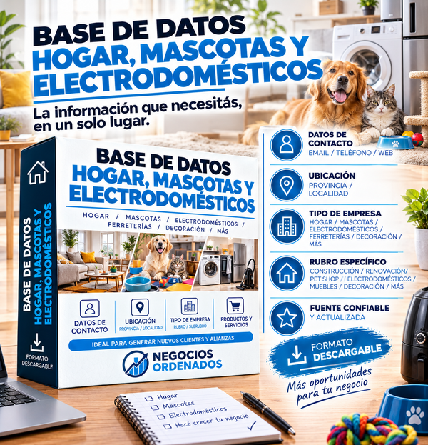 Base de Datos - Hogar, Mascotas y Electrodomesticos
