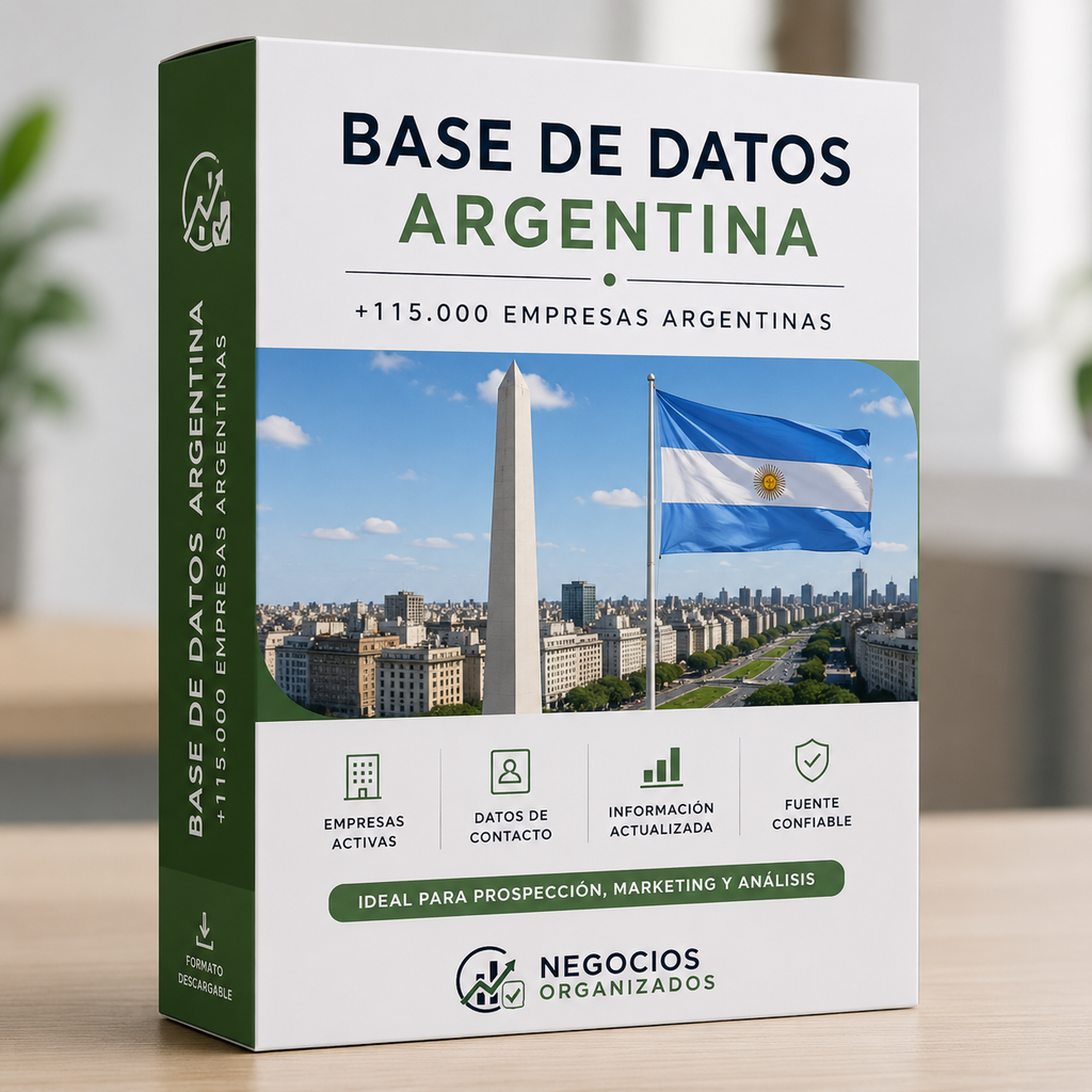 Base de Datos de Empresas Argentinas – 115.000 (+CRM de Regalo)