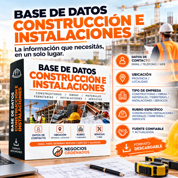 Base de Datos - Construcción e Instalaciones