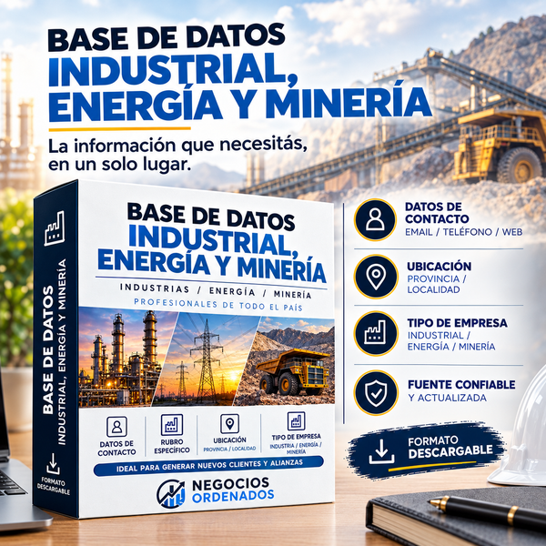 Base de Datos  - Fábricas e Industria, Energía, Combustibles y Minería