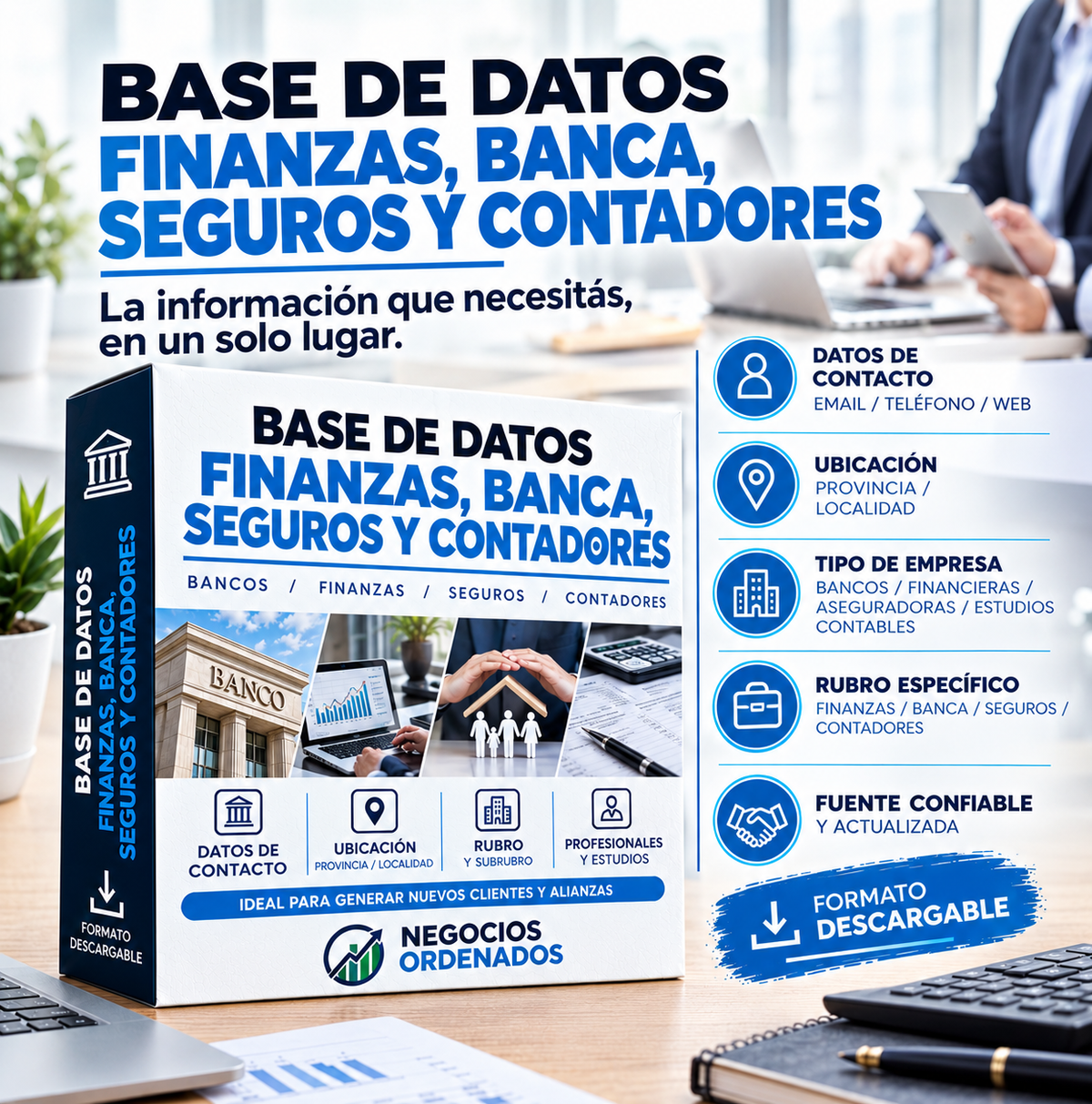Base de Datos - Finanzas, Banca, Seguros y Contadores